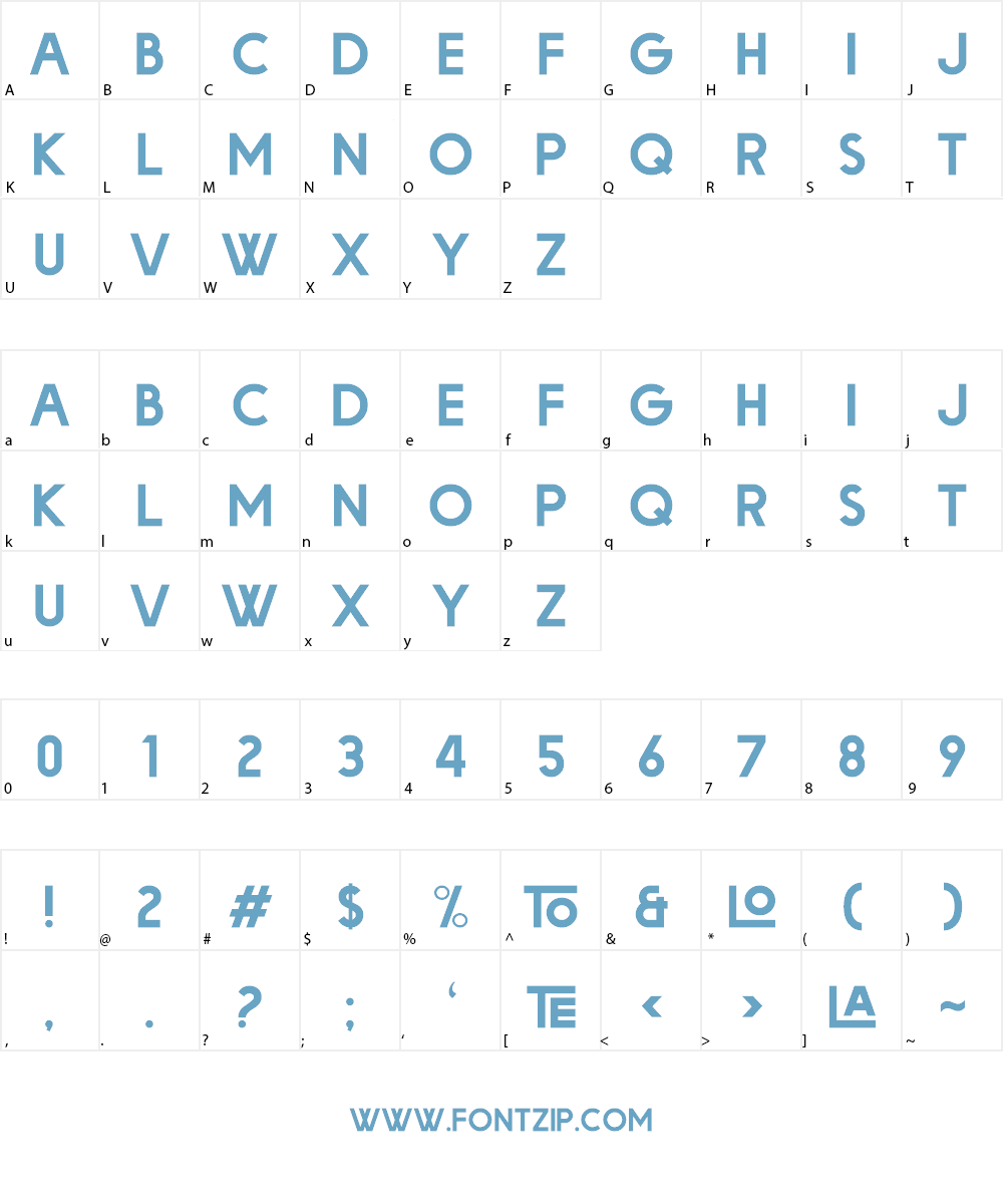 Big Orange Font Character